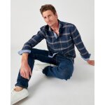 Chemise carreaux oxford pur coton manches longues