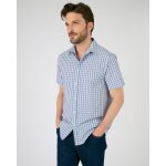 Chemise � carreaux popeline coton, manches courtes