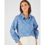 Chemisier coton et fibres lyocell tencel(tm) brodé Chemisier coton et fibres lyocell tencel(tm) brodé