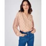 Chemisier manches plissées pure viscose Chemisier manches plissées pure viscose