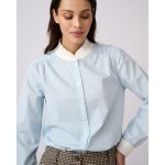 Chemisier popeline ray�e pur coton