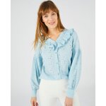 Chemisier à volants broderie anglaise Chemisier à volants broderie anglaise