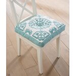 Coussin de sol avec broderies mosaques