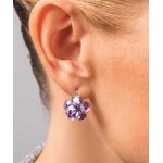 Dormeuses en cristaux taill�s