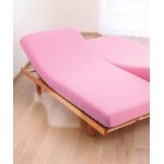 Drap - housse jersey pur coton peigné tête et pieds relevables double couchage Drap - housse jersey pur coton peigné tête et pieds relevables double couchage