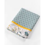 Drap plat cerise pur coton