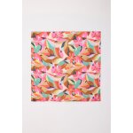 Foulard carré motif floral Foulard carré motif floral