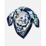 Foulard fleuri et pois
