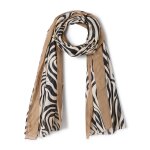 Foulard imprim� animalier pur coton
