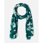 Foulard pur coton feuillages