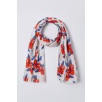 Foulard pur coton imprimé floral Foulard pur coton imprimé floral