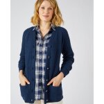 Gilet long mlange laine
