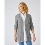 Gilet long mlange laine