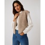 Gilet sans manches maille bouclette