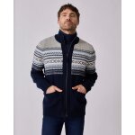 Gilet zipp� jacquard