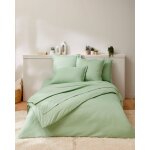 Housse de couette en percale pur coton.
