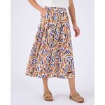 Jupe toute boutonn�e imprim�e