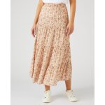 Jupe longue  volants pure viscose