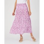 Jupe longue  volants pure viscose