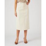 Jupe midi coton stretch