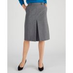 Jupe pli creux m�lange laine bi - stretch