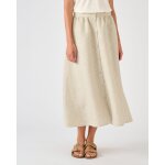 Jupe ray�e m�lange lin et viscose
