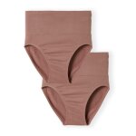 Lot de 2 culottes sans couture taille haute effet ventre plat