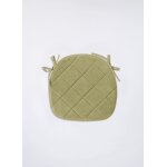 Lot de 2 galettes de chaise matelass�es mousse r�siliente