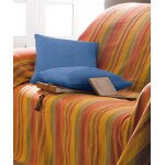 Lot de 2 housses de coussin unies et ray�es