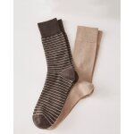 Lot de 2 paires de chaussettes thermolactyl et soie