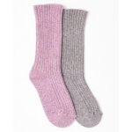 Lot de 2 paires de chaussettes * à base de viscose lenzing(tm) ecovero(tm) et thermolactyl Lot de 2 paires de chaussettes * à base de viscose lenzing(tm) ecovero(tm) et thermolactyl