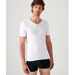 Lot de 2 t - shirts col v, manches courtes, essential pur coton peign�