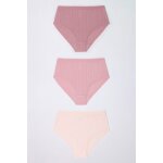 Lot de 3 culottes maxi maille pointelle Lot de 3 culottes maxi maille pointelle