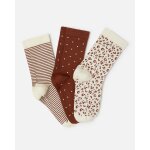 Lot de 3 paires de chaussettes fantaisie thermolactyl