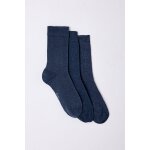 Lot de 3 paires de chaussettes mixtes en coton biologique majoritaire Lot de 3 paires de chaussettes mixtes en coton biologique majoritaire