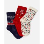 Lot de 3 paires de chaussettes de no�l thermolactyl maille laineuse