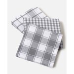 Lot de 3 torchons � carreaux