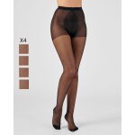 Lot de 4 collants mousse 20d spécial hanches fortes . Lot de 4 collants mousse 20d spécial hanches fortes .