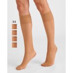 Lot de 4 paires de mi - bas mousse 20d. Lot de 4 paires de mi - bas mousse 20d.