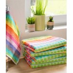 Lot de 6 essuie - mains �ponge multicolores