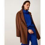 Manteau long m�lange laine et cachemire