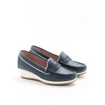 Mocassins compens�s, d�tails iris�s