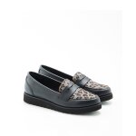 Mocassins imprim lopard thermolactyl