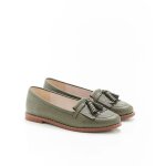 Mocassins � pampilles, embossage aspect reptile