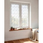 Paire de vitrages etamine brod�e