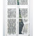 Paire de vitrage fleurs