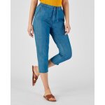Pantacourt toile chambray pur coton