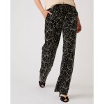 Pantalon cr�pe brod� fleuri