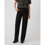 Pantalon large m�lange lin