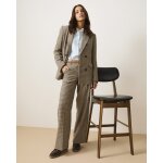 Pantalon large motif pied - de - poule